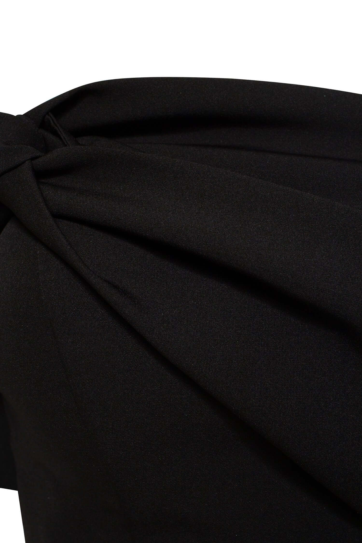 Black Classy midi dress with open neckline - Image 8