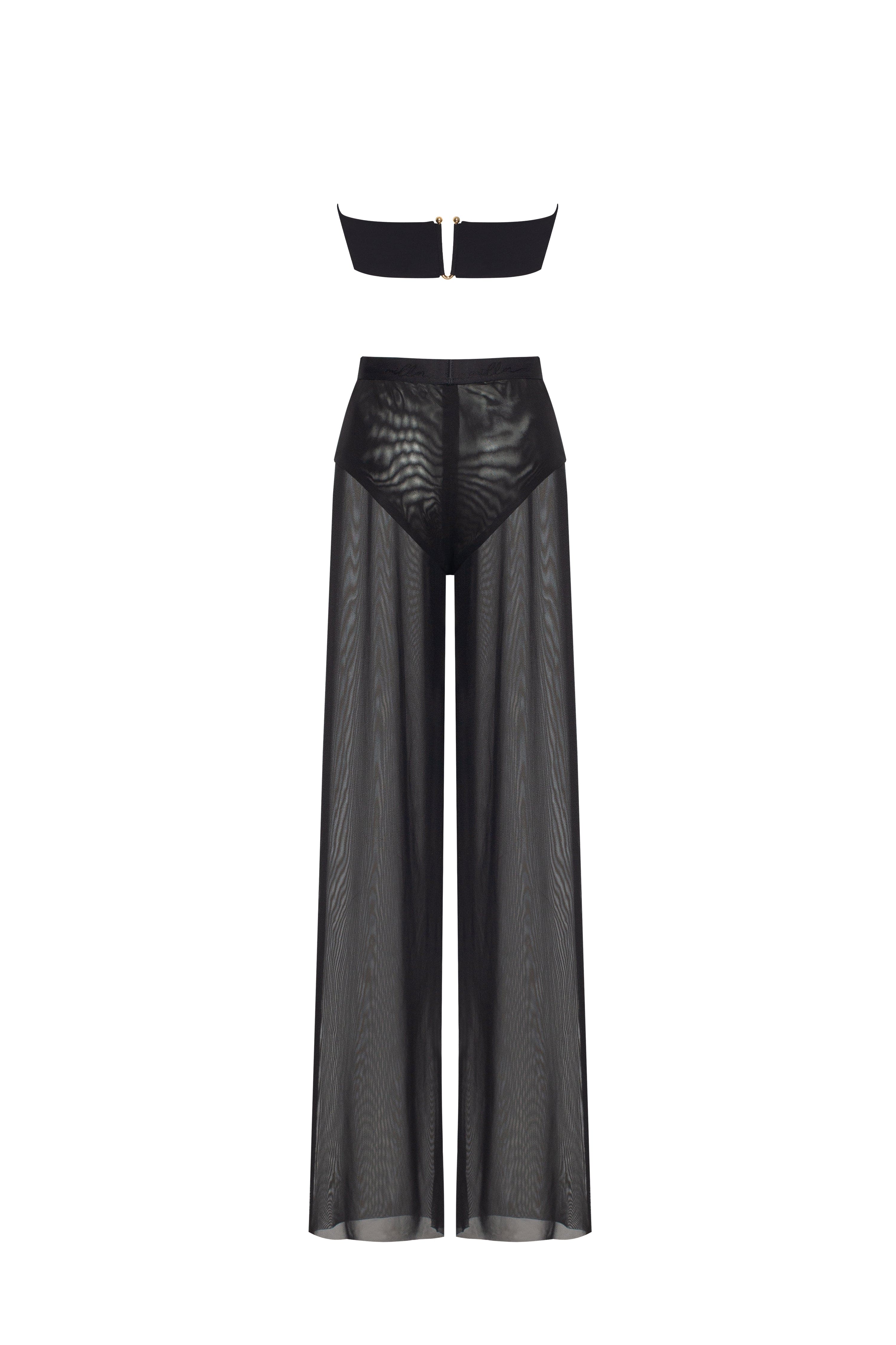 Chic sheer co-ord set in black, Xo Xo - Image 12