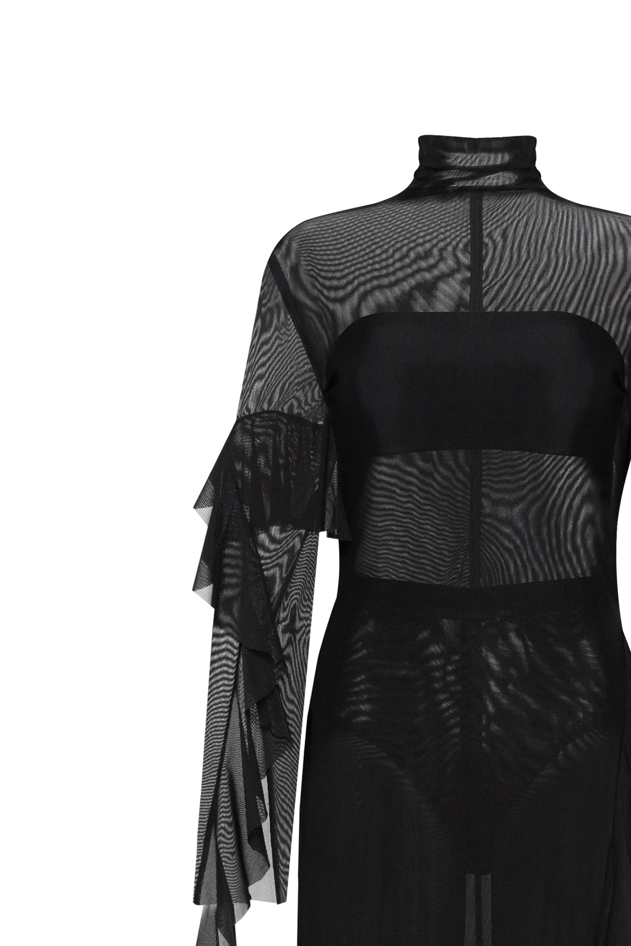 Chic sheer co-ord set in black, Xo Xo - Image 6