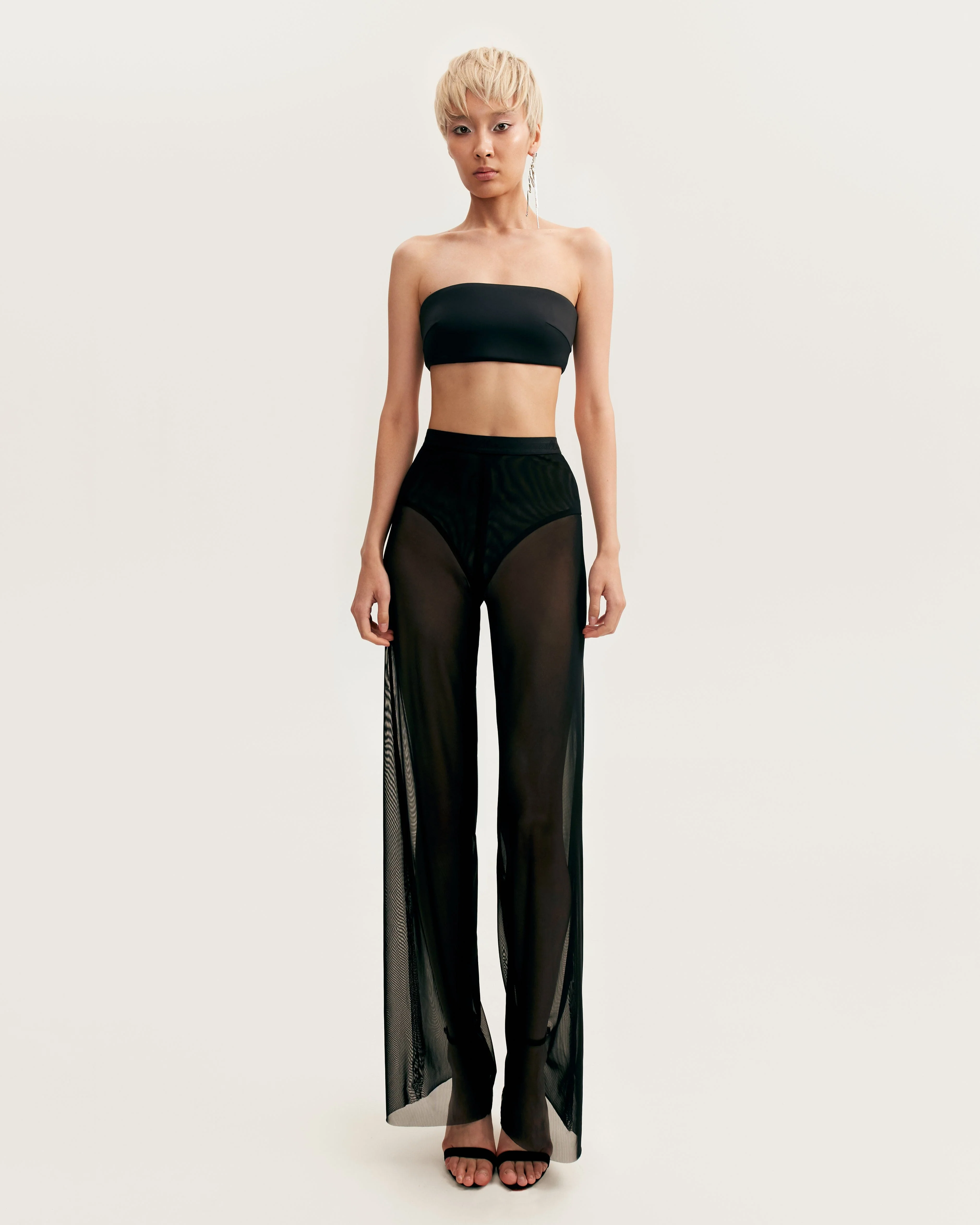 Chic sheer co-ord set in black, Xo Xo - Image 9
