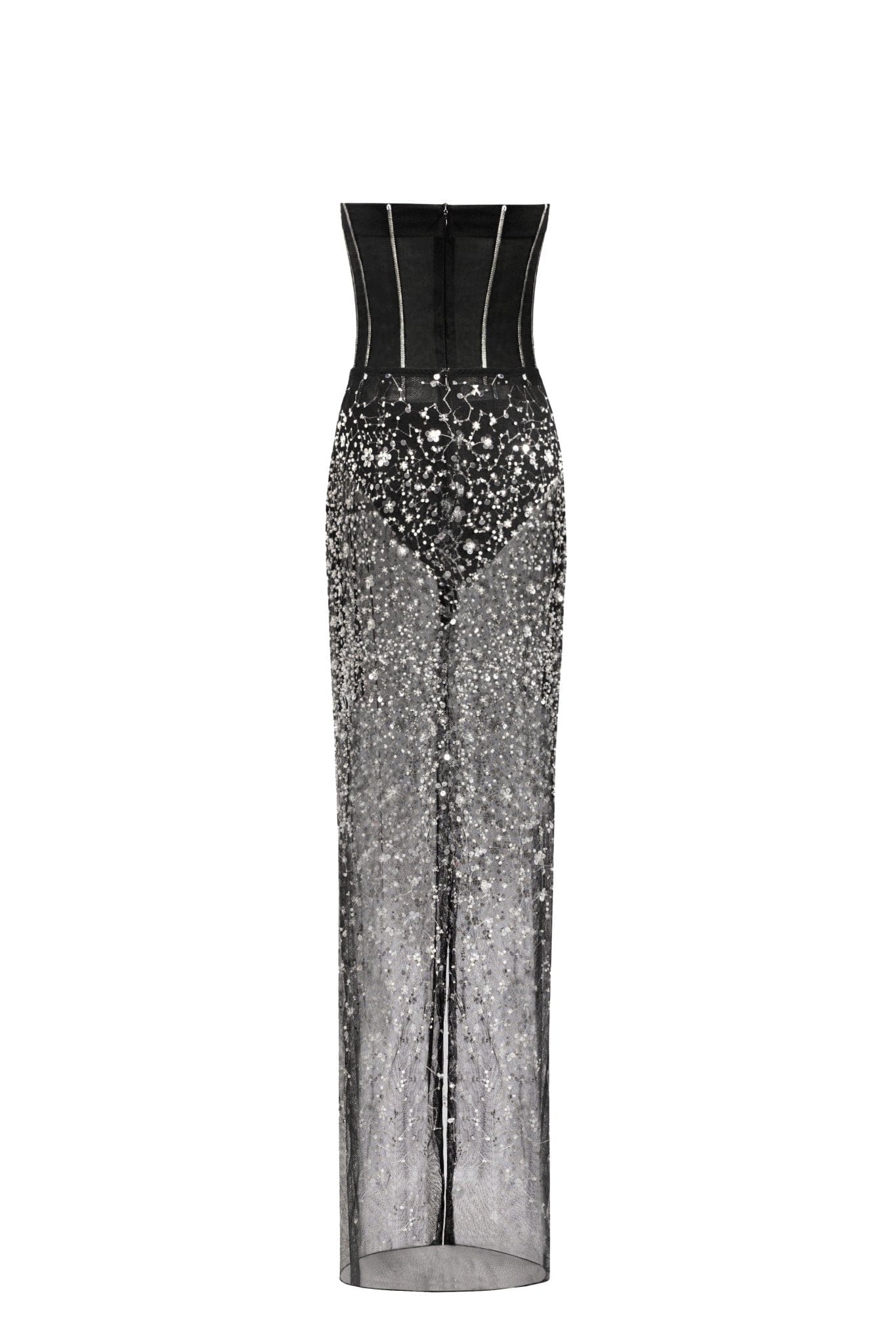 Crystal-covered fabulous black maxi dress - Image 4