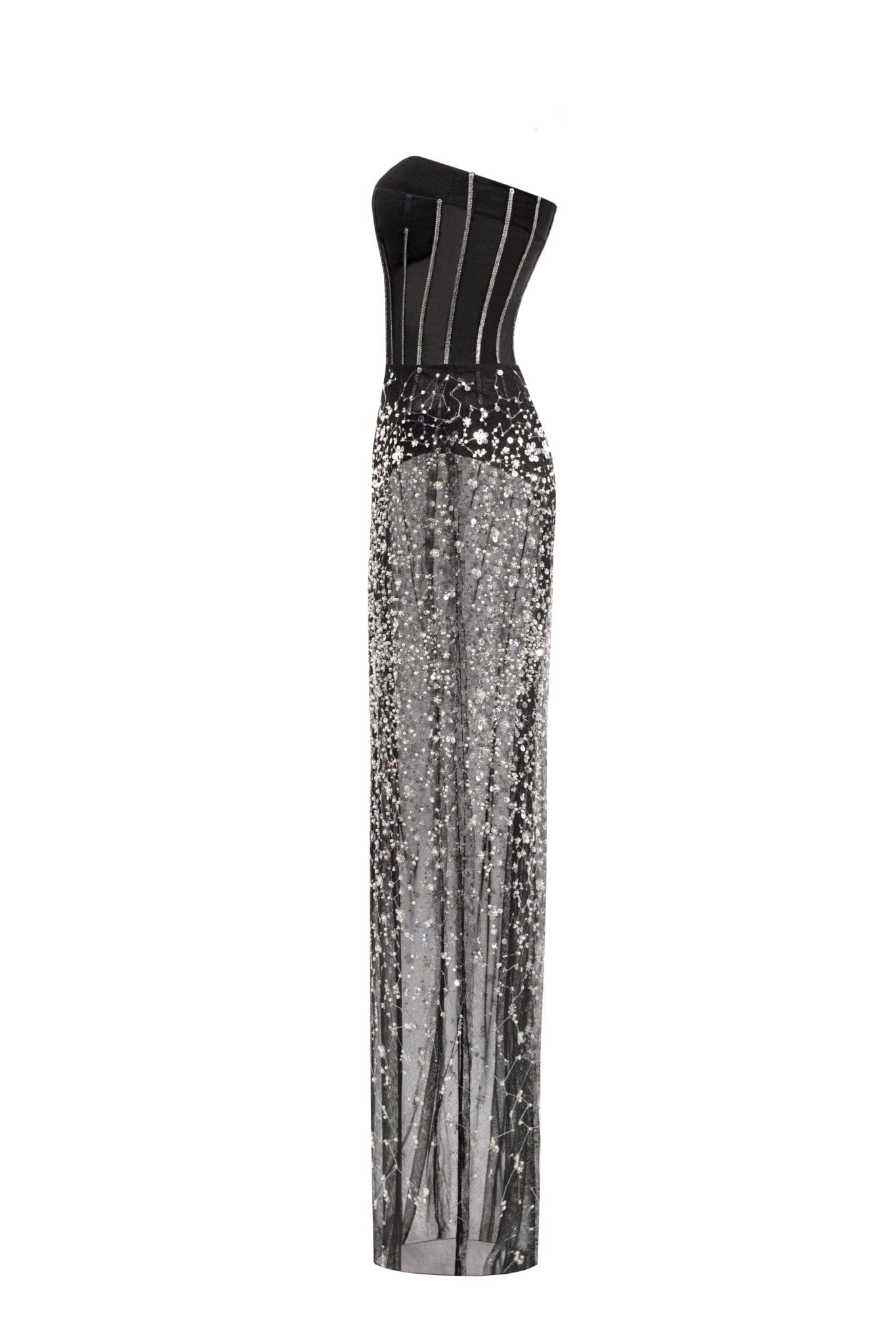 Crystal-covered fabulous black maxi dress - Image 7