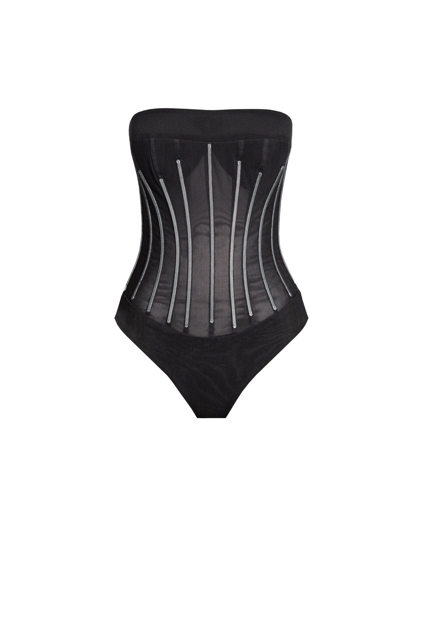 Crystal-covered fabulous black maxi dress - Image 8