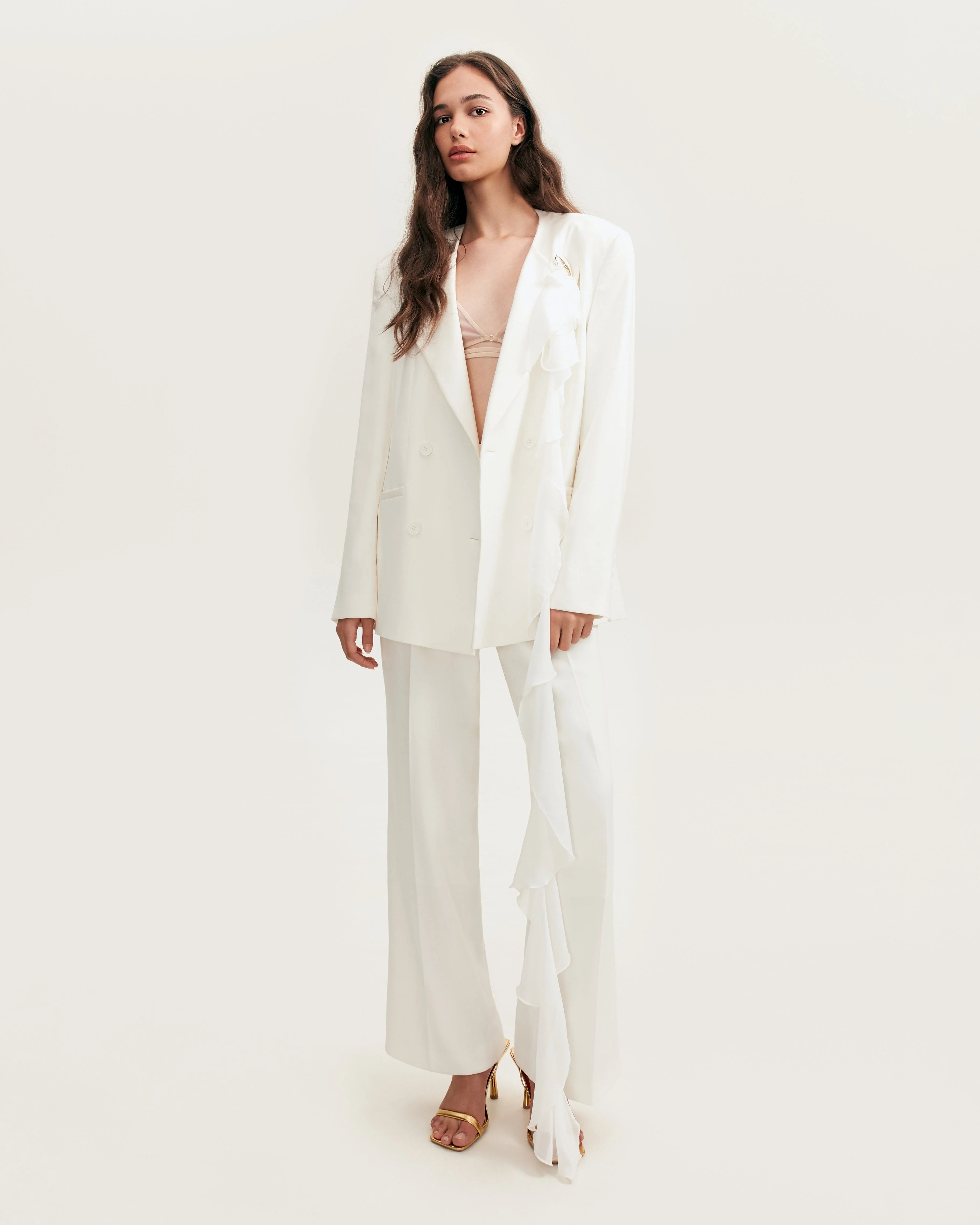 High-rise white suit pants, Xo Xo - Image 5