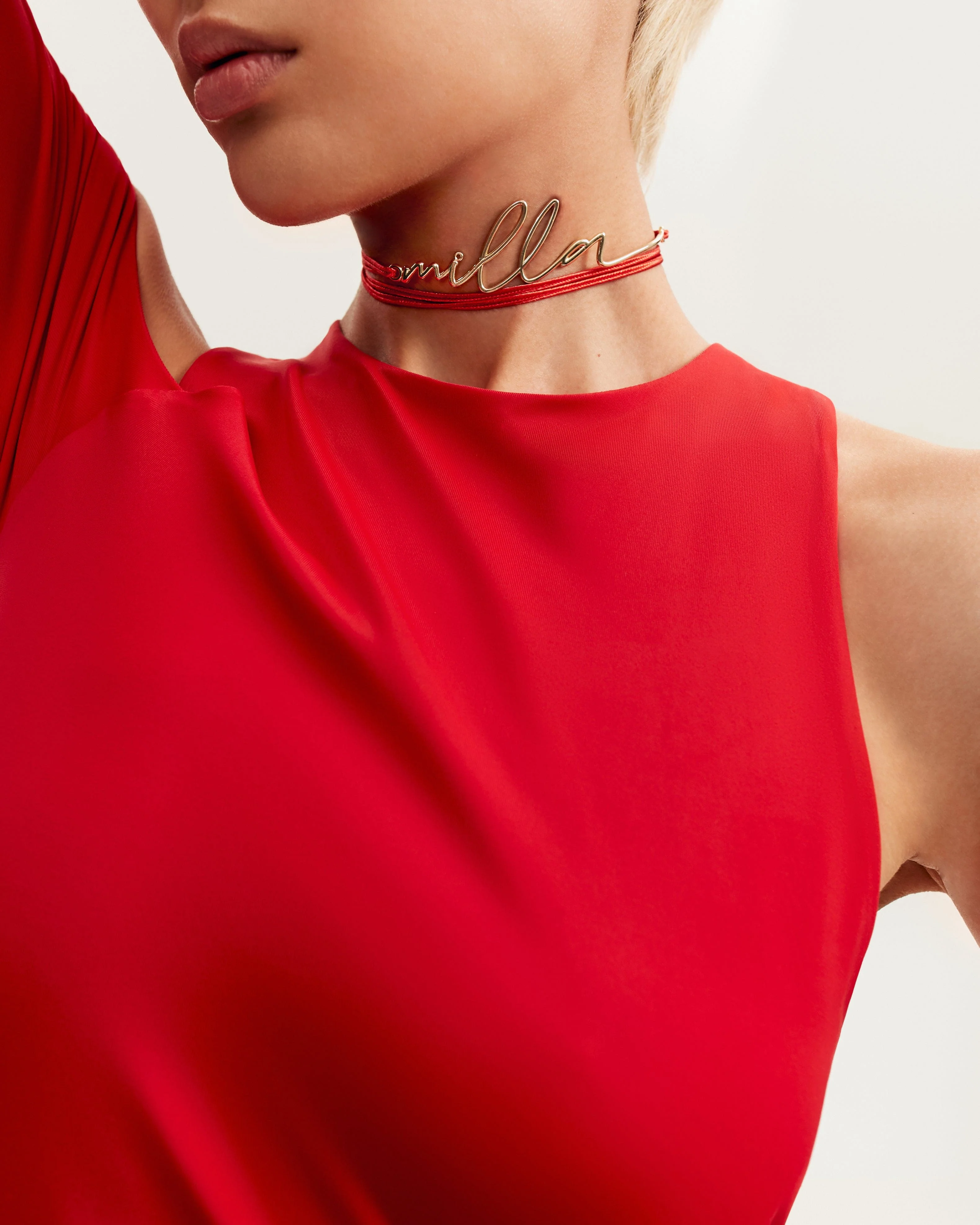 Jaw-dropping asymmetric red midi dress, Xo Xo - Image 5