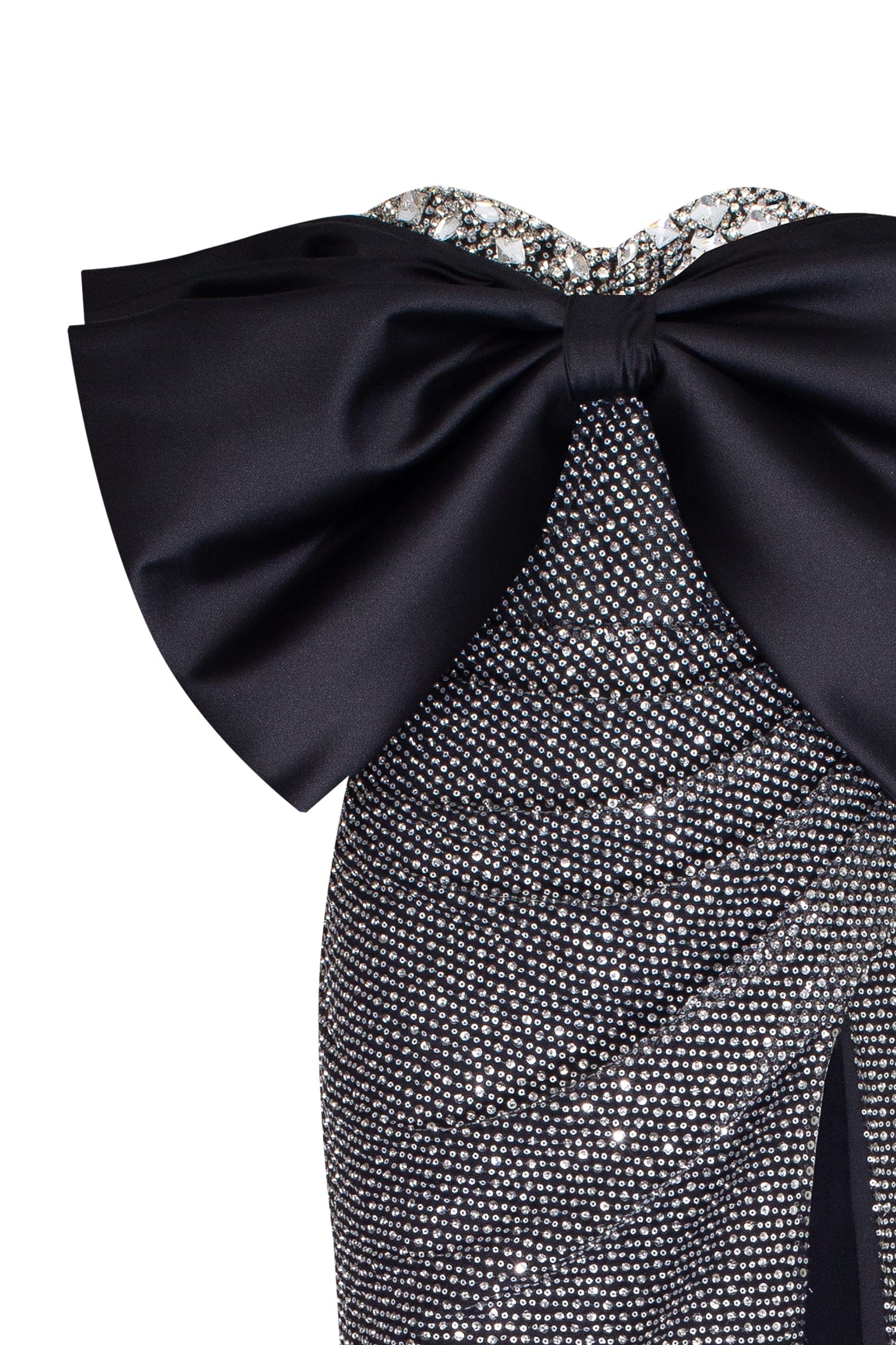 Mesmerizing big bow maxi gown covered in rhinestones - Image 6