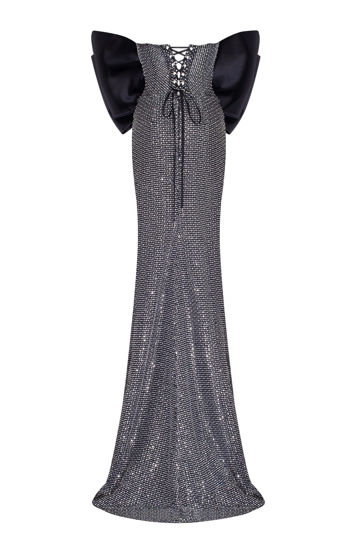 Mesmerizing big bow maxi gown covered in rhinestones - Image 7