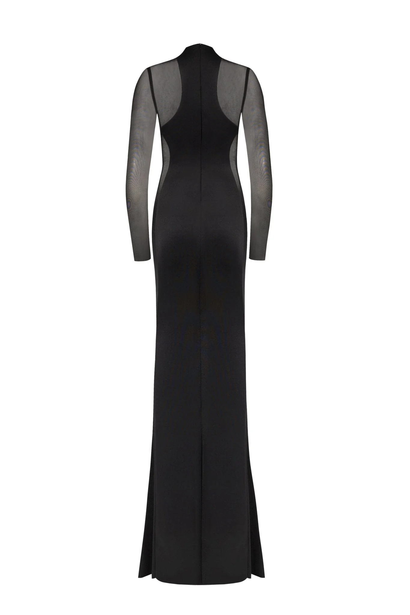Showstopper black dress with semi-transparent inserts - Image 4