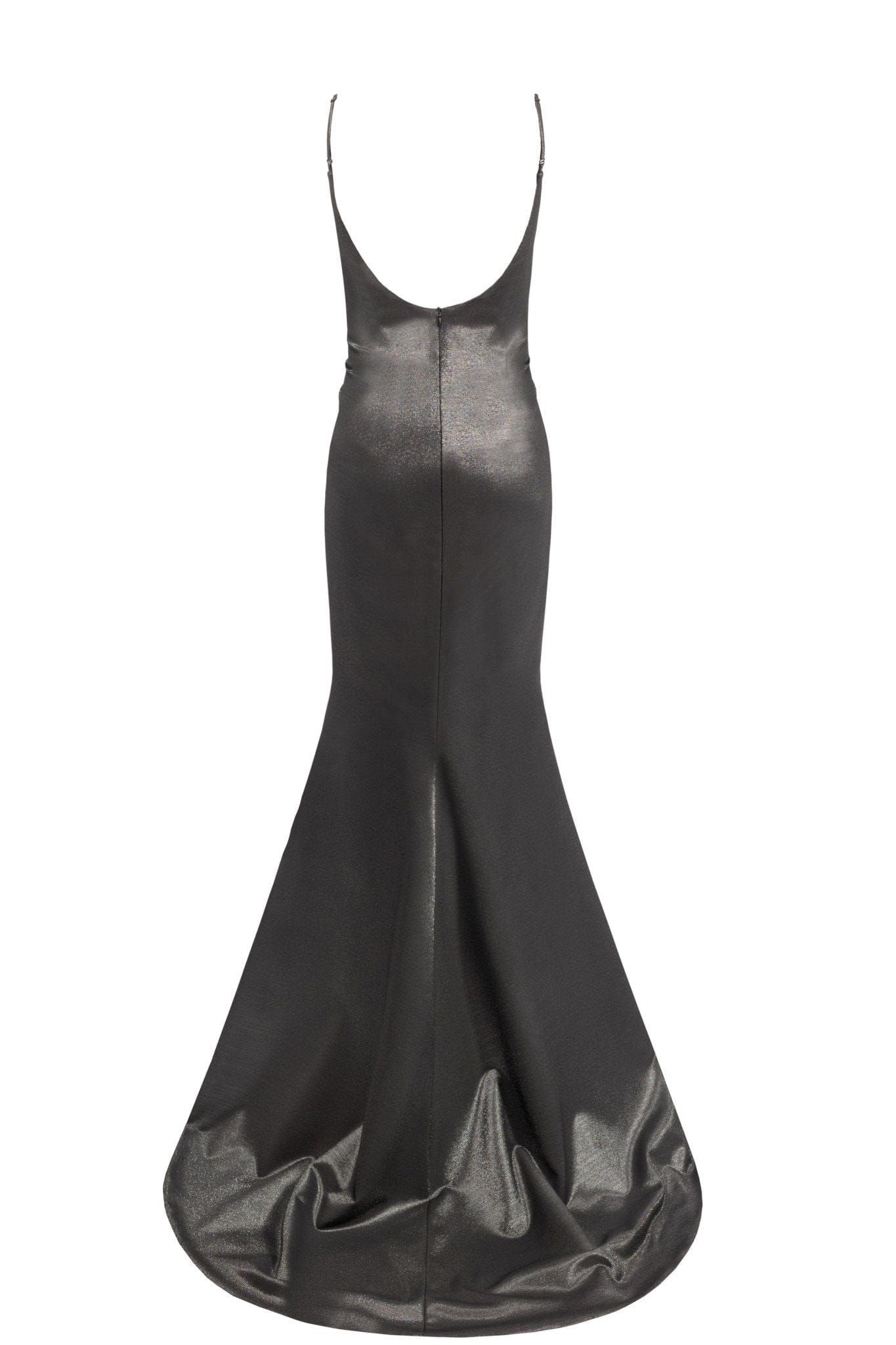 Smoky fitted maxi dress with high slit - Image 4