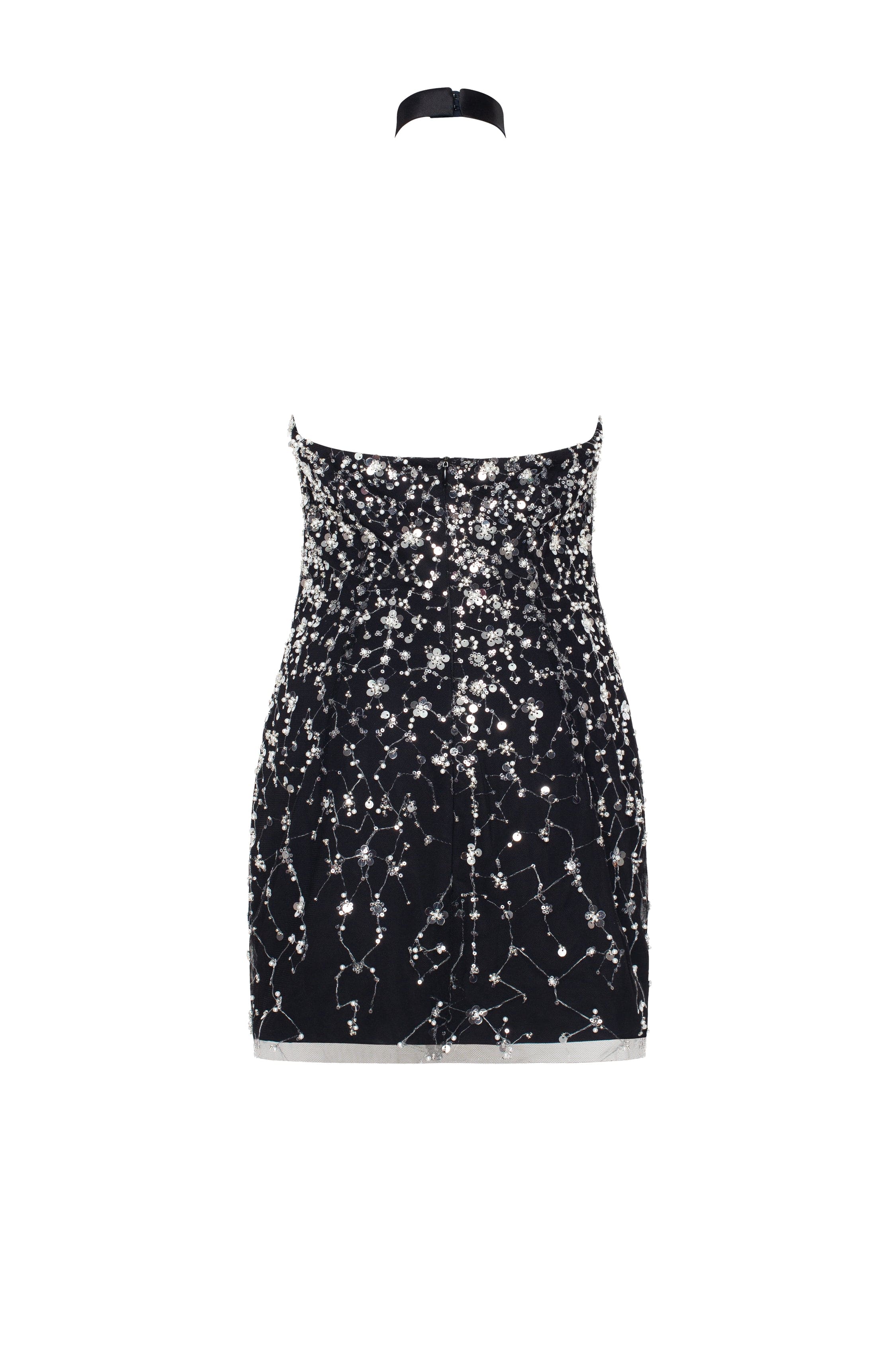 Striking halterneck crystal-embellished mini dress, Xo Xo - Image 4